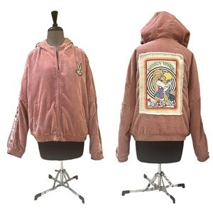 Members Only Looney Tunes Pink Corduroy Jacket